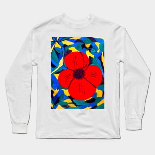 Red flower Long Sleeve T-Shirt